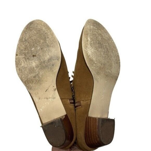 Shyanne | Brown Western Suede Fringe Booties Size 9 - Picture 9 of 9